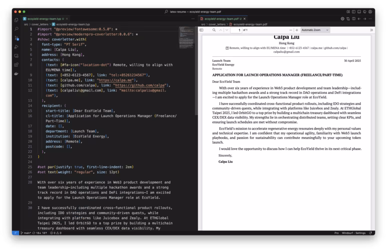 vscode-typst-coverletter-demo.avif